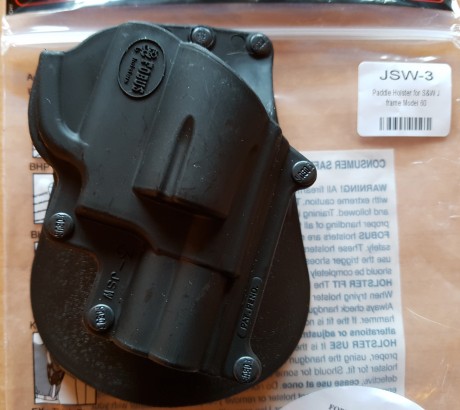  Funda de la marca israelí Fobus, modelo Paddle JSW-3, de color negro y de excelente calidad, nueva a 00