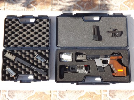 Vendo Walther GSP Expert con dos carros, uno del 22 y el otro del 32. Muy pocos disparos y en perfectas 00