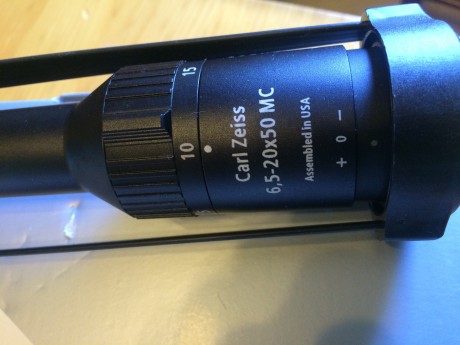 Vendo visor carl zeiss conquest 6,5-20x50 y diámetro de 30, sin estrenar!!  nunca montado, lo compre hace 00