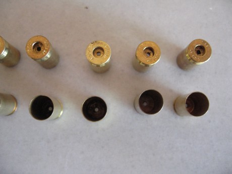   VENDO VAINAS, CALIBRE 45 ACP, MARCA FIOCHI (G.L.F), UN SOLO USO, DESEMPISTONADAS, RECALIBRADAAS Y LIMPIAS 21