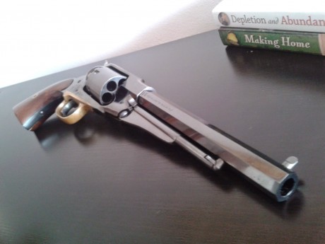 Pietta Remington 1858 NEW MODEL ARMY
Calibre .44
Guiado en AE
Incluyo juego de seis chimeneas para sustituir 02