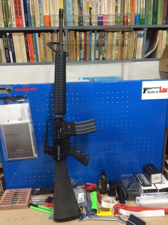 Vendo AR15 de la marca Olympic, calibre 222R, cañón de 20" 

En las fotos sale con un grip Hogue 02