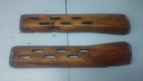 Hola vendo dos juegos de culatas y guardamanos para los dragunov y tigr,uno de madera al aceite y otro 02