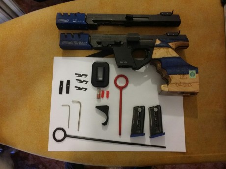 Vendo pistola Walther GSP Expert del 22 con carro del 32 S&W guiada en F. La  vendo como esta en las 01