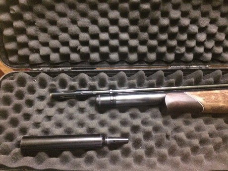 Se vende esta preciosa carabina del 4.5 air arms nogal
totalmente a estreno,moderador  y air striper
maleta 20