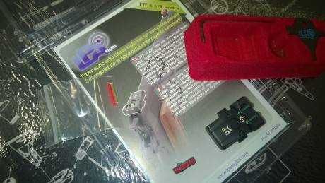 Buenas Tardes,
Vendo Conjunto de alzas regulables de fibra óptica TTF36GL (Alzas más Punto de Mira con 02