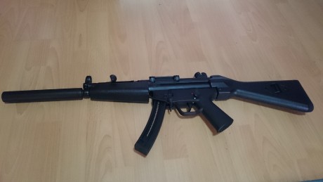 Buenas 

Vendo GSG 5 (MP5) calibre 22
Producto de German Sport Guns (GSG), replica muy conseguida del 00