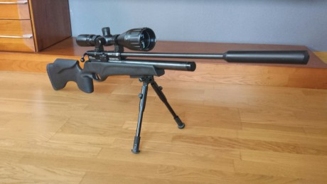 Vendo CARABINA DE AIRE COMPRIMIDO BSA SCORPION SE TACTICAL MULTISHOT 5.5,  está regulada , muy muy precisa. 00