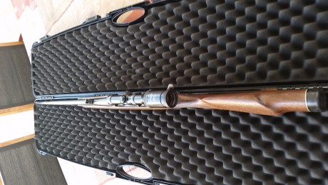 Visor de batida austriaco en buen estado, y con las anillas apel incluidas. Es el modelo Habicht Nova, 22