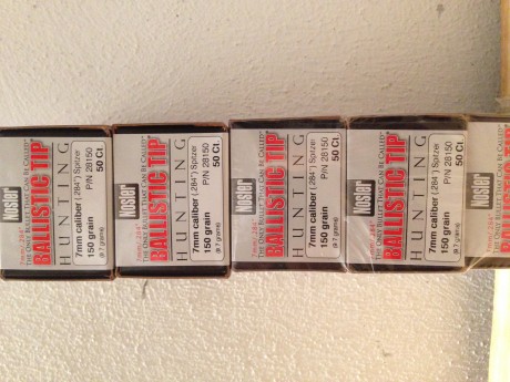 Vendo 250 puntas 7mm de 150 grains, por 115 euros puestas en casa (península). 00