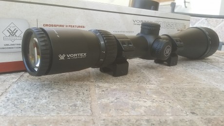 Vendo este visor. Con apenas 3 salidas al campo. 
Vortex crossfire II 4-16x50 bdc death hold. 
Esta nuevo 01