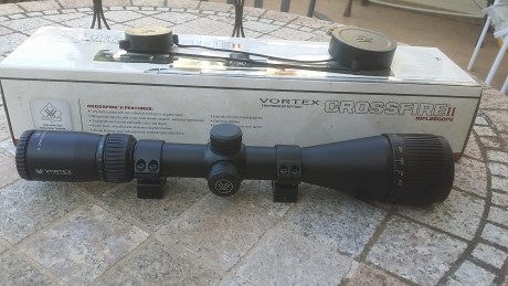Vendo este visor. Con apenas 3 salidas al campo. 
Vortex crossfire II 4-16x50 bdc death hold. 
Esta nuevo 00