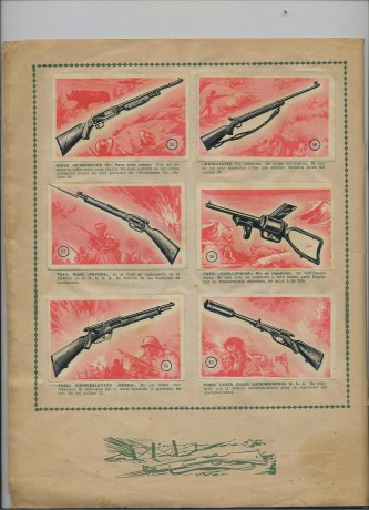 Hola. Hace tiempo me regalaron una joya. Se trata de un albun de cromos de armas que es una pasada. No 00