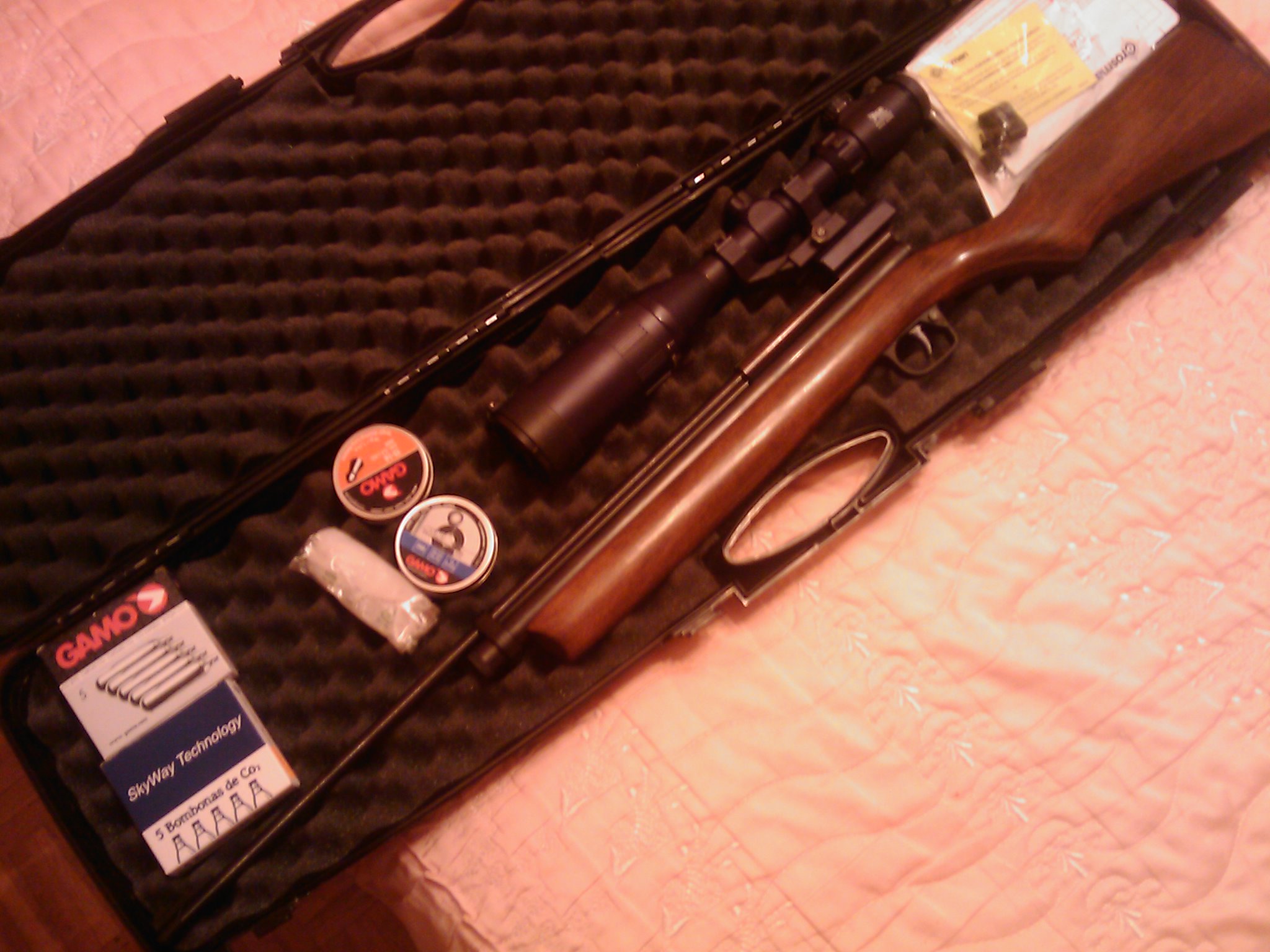 Buenas noches, abro este tema para presentarles mi última adquisición, una crosman 2260 de 5,5 y la verdad 00
