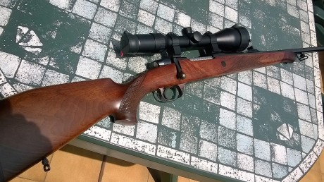 Hola compañeros , pues eso que vendo este rifle que esta impoluto y con bastantes mejoras, va sin visor 02