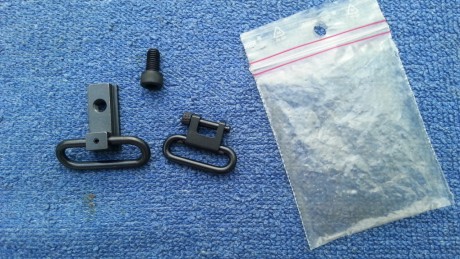 Vendo juego de anillas para correa de carabina o fusil.
La delantera es con soporte para carril UIT de 00