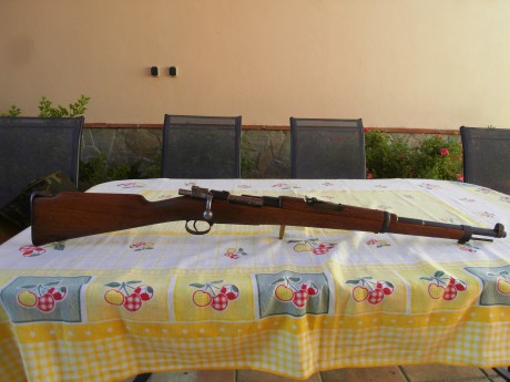 Hola a todos. 

Nuevo precio 400€.
Regalo dies de recarga.

Vendo Máuser Oviedo 1916 cal. 7X57, año de 01