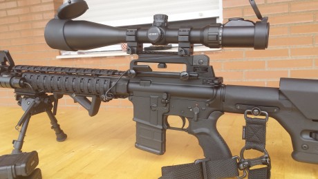 Vendo AR15 en calibre 222rem, cañón bull barrel de 20,5". 
No se ha usado nunca, está nuevo, ni un 00