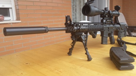 Vendo AR15 en calibre 222rem, cañón bull barrel de 20,5". 
No se ha usado nunca, está nuevo, ni un 12