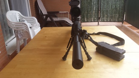 Vendo AR15 en calibre 222rem, cañón bull barrel de 20,5". 
No se ha usado nunca, está nuevo, ni un 10