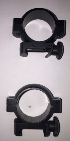 Se venden estas magnificas anillas para visores de 1" de diámetro del tubo.
Las anillas están prácticamente 00