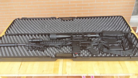 Vendo AR15 en calibre 222rem, cañón bull barrel de 20,5". 
No se ha usado nunca, está nuevo, ni un 51