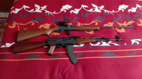 Semiautomática del .22 lr de cañón desmontable. En perfecto estado salvo algún pequeño roce en maderas 10