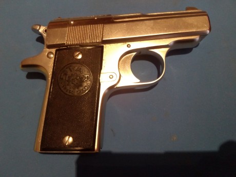Un saludo
Vendo Star HN, año de fabricación 1934(marcaje "G"), calibre 9mm. Corto (.380), guiable 00