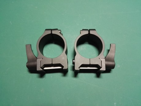 Vendo Anillas Warne desmontables para visores de 1" (26mm), fabricadas en acero. 
Sistema de anclaje 01