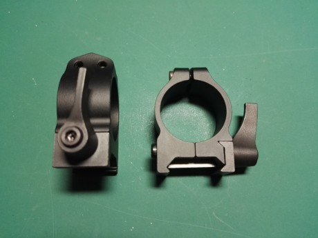 Vendo Anillas Warne desmontables para visores de 1" (26mm), fabricadas en acero. 
Sistema de anclaje 00