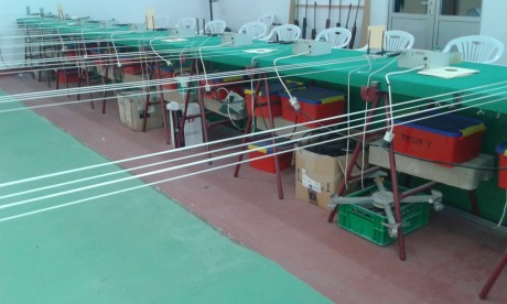 Vendo galeria de tiro neumatico desmontable.
Son 16 puestos aunque en la foto hay 12.
El precio es de 00