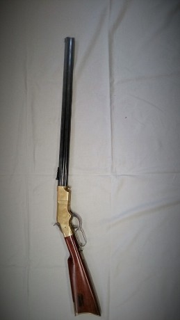 SE VENDE RIFLE UBERTI MODELO HENRY EN CALIBRE 44-40, POCO USO, GUIADO CON LA LICENCIA D
PRECIO: 700 € 00