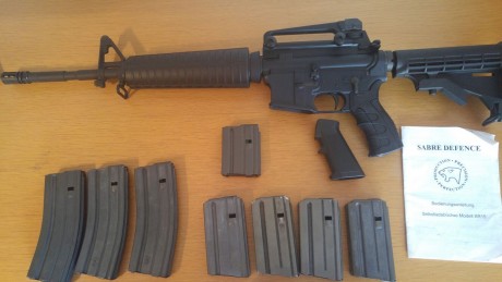 Hola, vendo Sabre Defense M5, calibre .222 Remington.

El rifle lo compre nuevo en Noviembre de 2.008 01