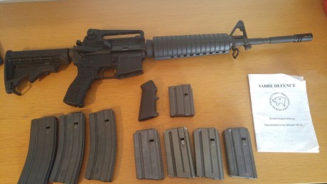 Hola, vendo Sabre Defense M5, calibre .222 Remington.

El rifle lo compre nuevo en Noviembre de 2.008 00