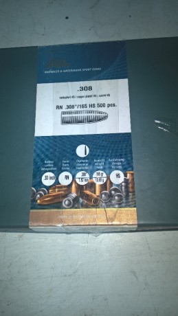 Vendo 450 puntas HN cal .308 de 165 gr por 35 euros.
Están en Madrid (enviarlas fuera no interesa)
Enviar 00