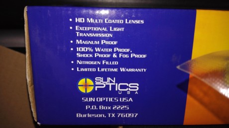 Pongo a la venta este visor de la marca Sun Optics.
Optica 8-32x50, regulacion de paralelaje de 10 yardas 11
