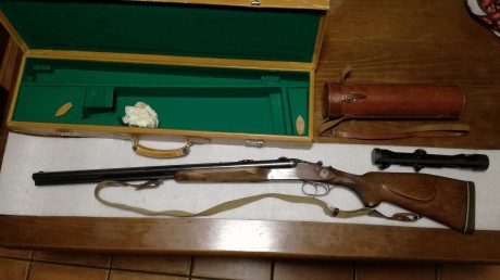 Un año cedido a un familiar que no lo ha usado, así es que vuelve a la venta.
Drilling Sauer 3000. Muy 02