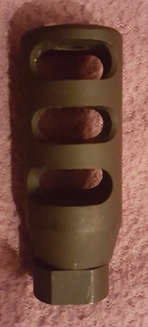 vendo freno de boca ar15 jerry miculek muy efectivo.

precio 50e puesto en casa,
estado nuevo. 00