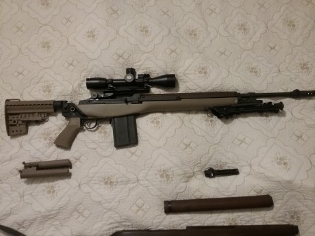 VENDO PARA M14 M1A:
-CULATA VLTOR + BIPODE HARRIS  550 EUROS
-CULATA DE NOGAL 120 EUROS
-BOCACHA ORIGINAL 00