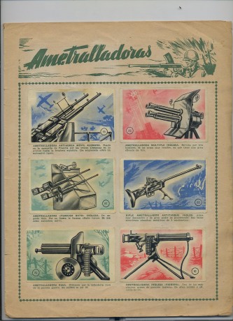 Hola. Hace tiempo me regalaron una joya. Se trata de un albun de cromos de armas que es una pasada. No 20
