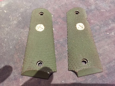 Vendo este juego de cachas de plastico para Colt 1911.
En perfecto estado estetico y de uso.
Estan en 00