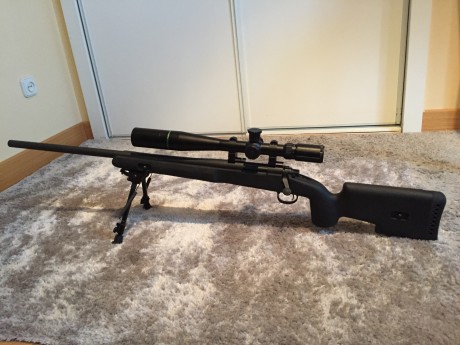 Vendo rifle Remington 700  ZURDO  308W con culata CHOATE Tactical y la que venia de serie (SPS Varmint) 00