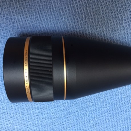 Vendo visor Leupold VX-III 6,5-20x50, tubo de pulgada, reticula target dot (fina cruz con un punto en 00