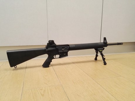 Vendo AR15 marca OLYMPIC ARMS
Calibre: 222
Canón de 20"
Gauardamanos free float  marca DPMS
Empuñadura 02