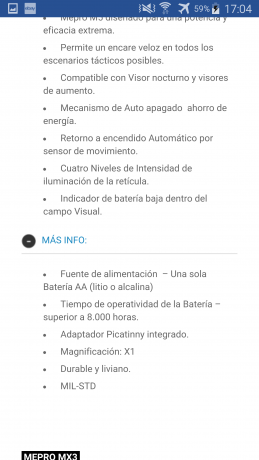 Precio 550 PUESTO EN CASA(REBAJADO 500 PUESTO EN CASA). Muy a mi pesar vendo este estupendo visor punto 40