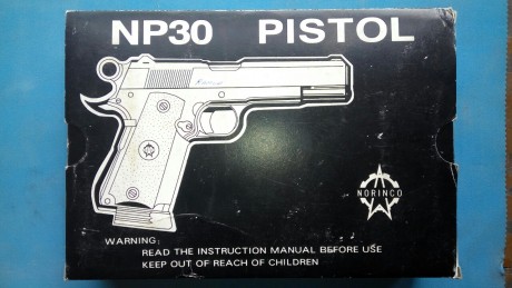 Vendo mi Norinco NP30 del cal. 45 ACP como   NUEVA   . 
La compré a estrenar en armeria Kaymo de Valladolid,
porque 10