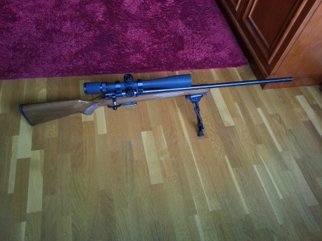 Vendo rifle marca CZ modelo 527 varmint. Incluyo bipode y visor BSA 8-32x42 con anillas warnet.
El cañon 02