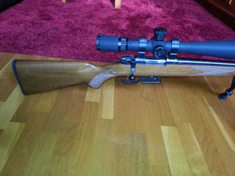 Vendo rifle marca CZ modelo 527 varmint. Incluyo bipode y visor BSA 8-32x42 con anillas warnet.
El cañon 01