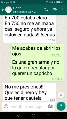 Pues digo yo que no me gusta hacer polemicas en el foro ni manchar mi historia en este foro,pero me gustaria 62