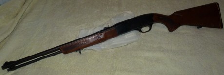 Se vende carabina Winchester cal 22LR en muy buen estado, tanto exterior como interior.
Su precio es de 01